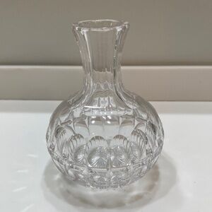 Brilliant Cut Thumbprint Wine Water Decanter Carafe Bulbous Vase ABP